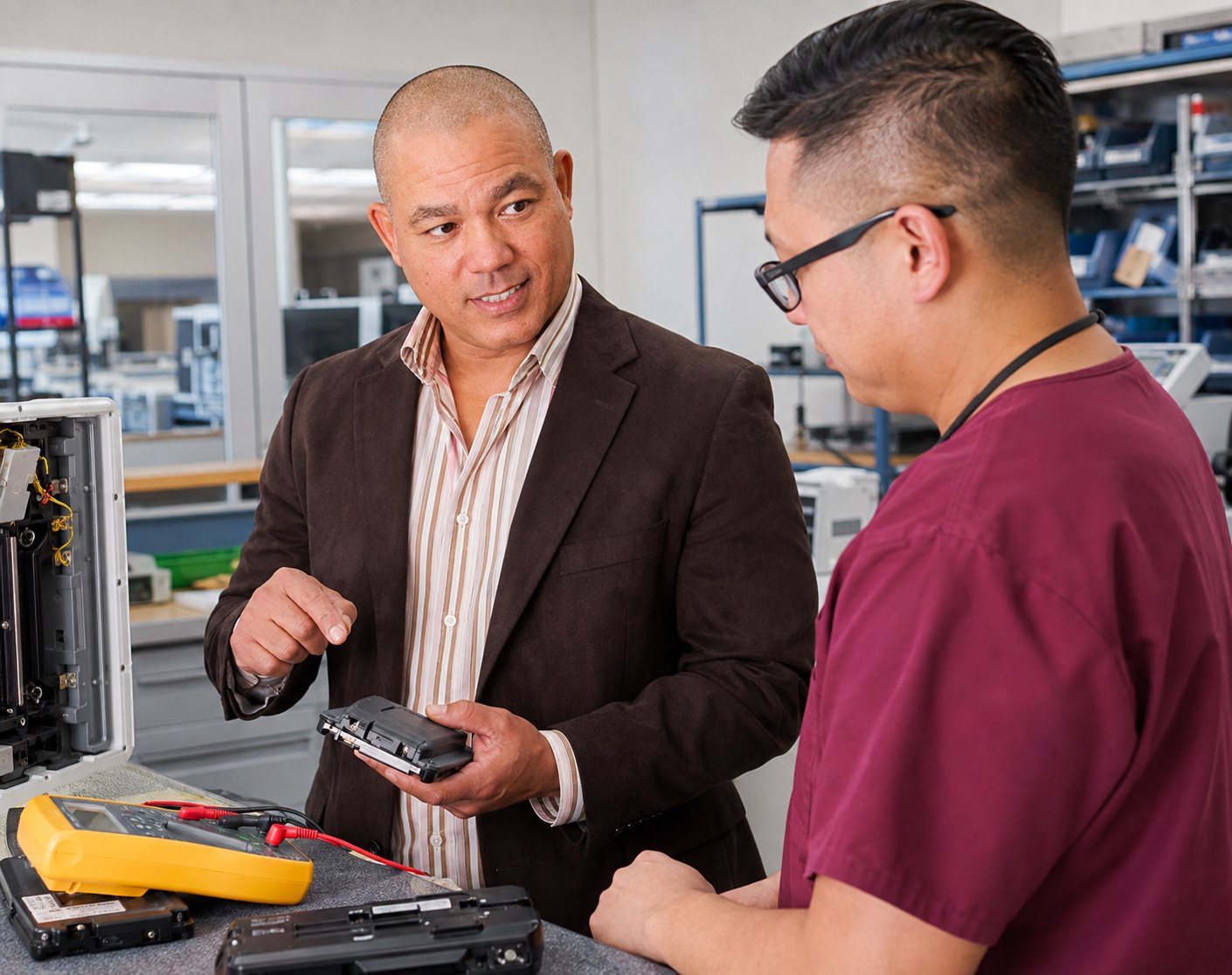 Devin guides safe battery verification — BiomedRx Institute