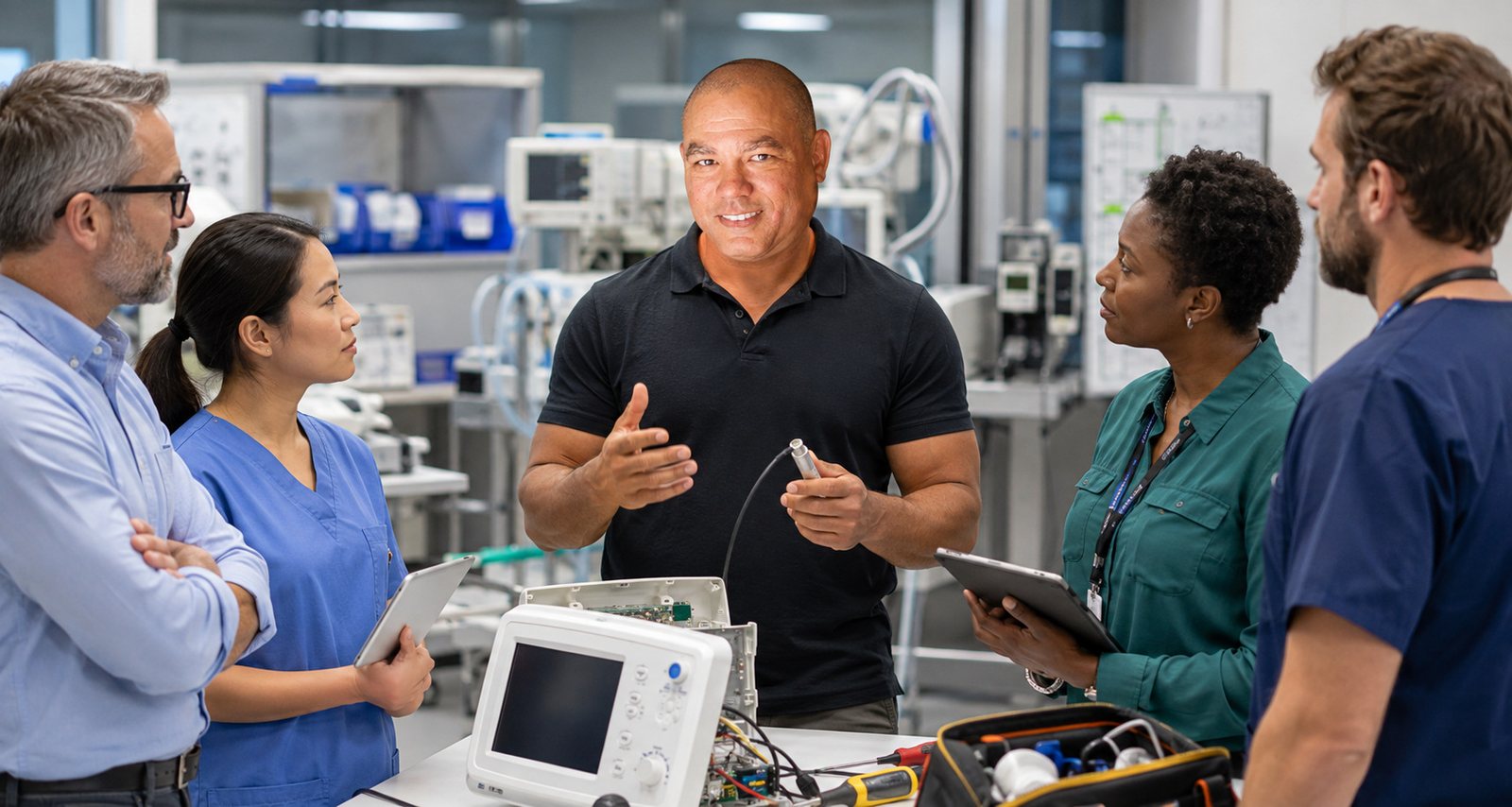 Devin leads a biomedical communication workshop — BiomedRx Institute