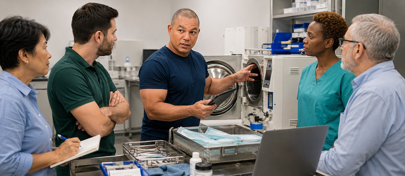 Devin organizes hospital equipment inventory — BiomedRx Institute