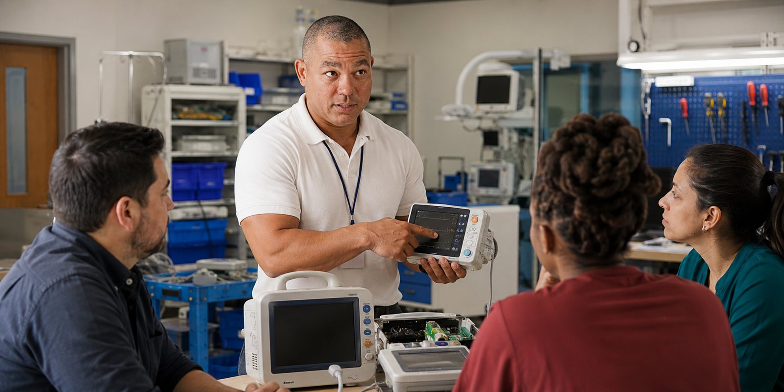 Devin leads a biomedical communication workshop 1 — BiomedRx Institute