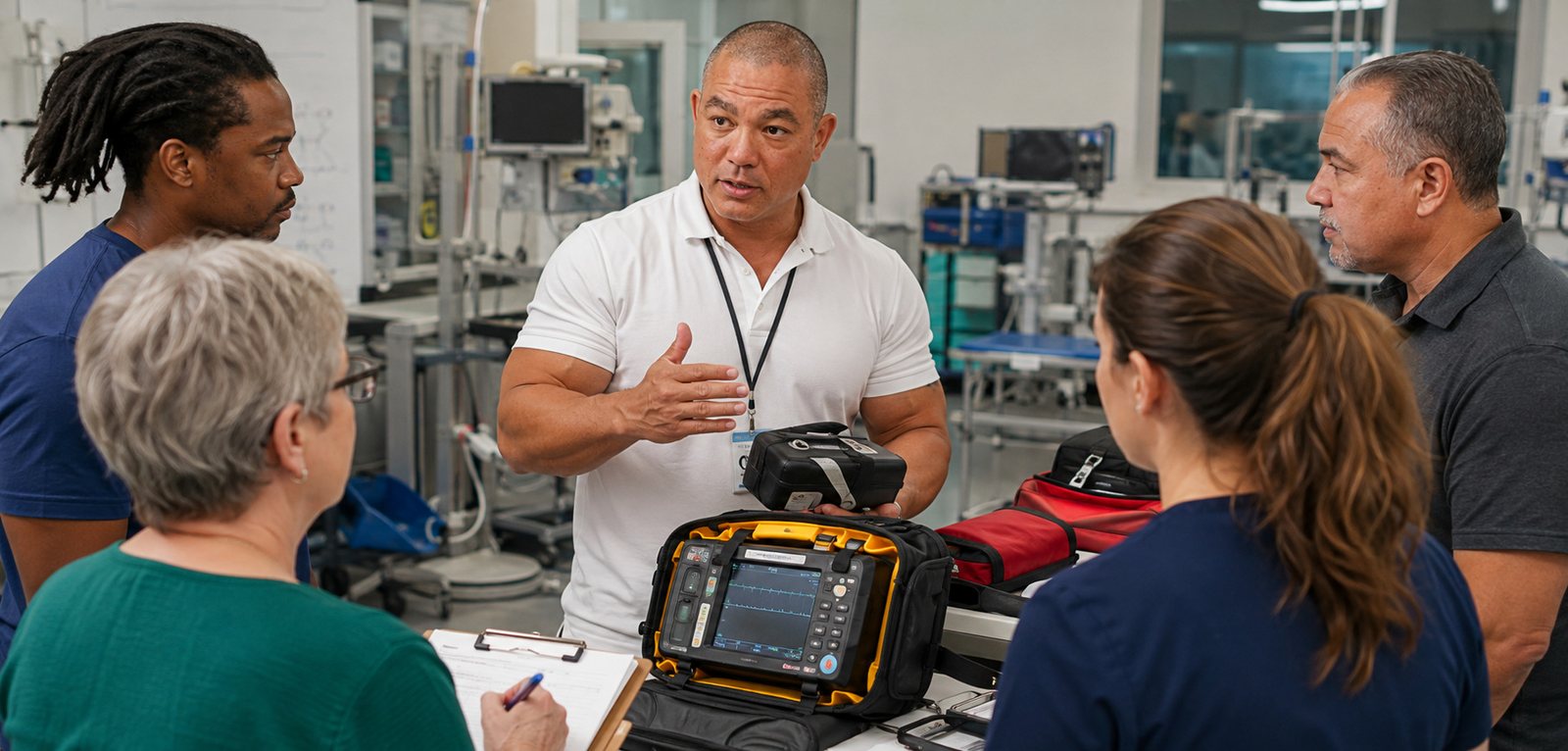 Devin inspects ev charger connections — BiomedRx Institute