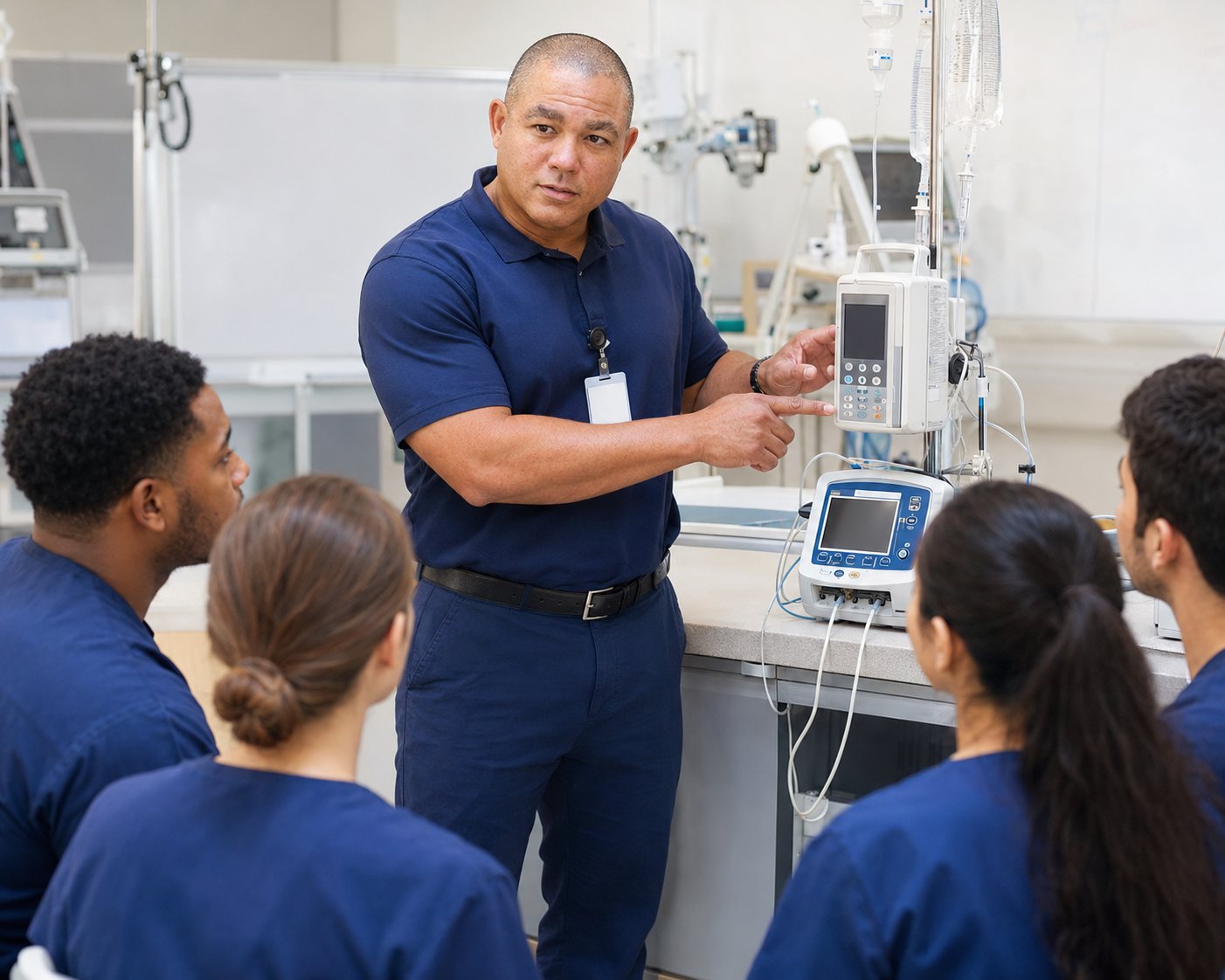 BiomedRx technician performing source to protect patient safety