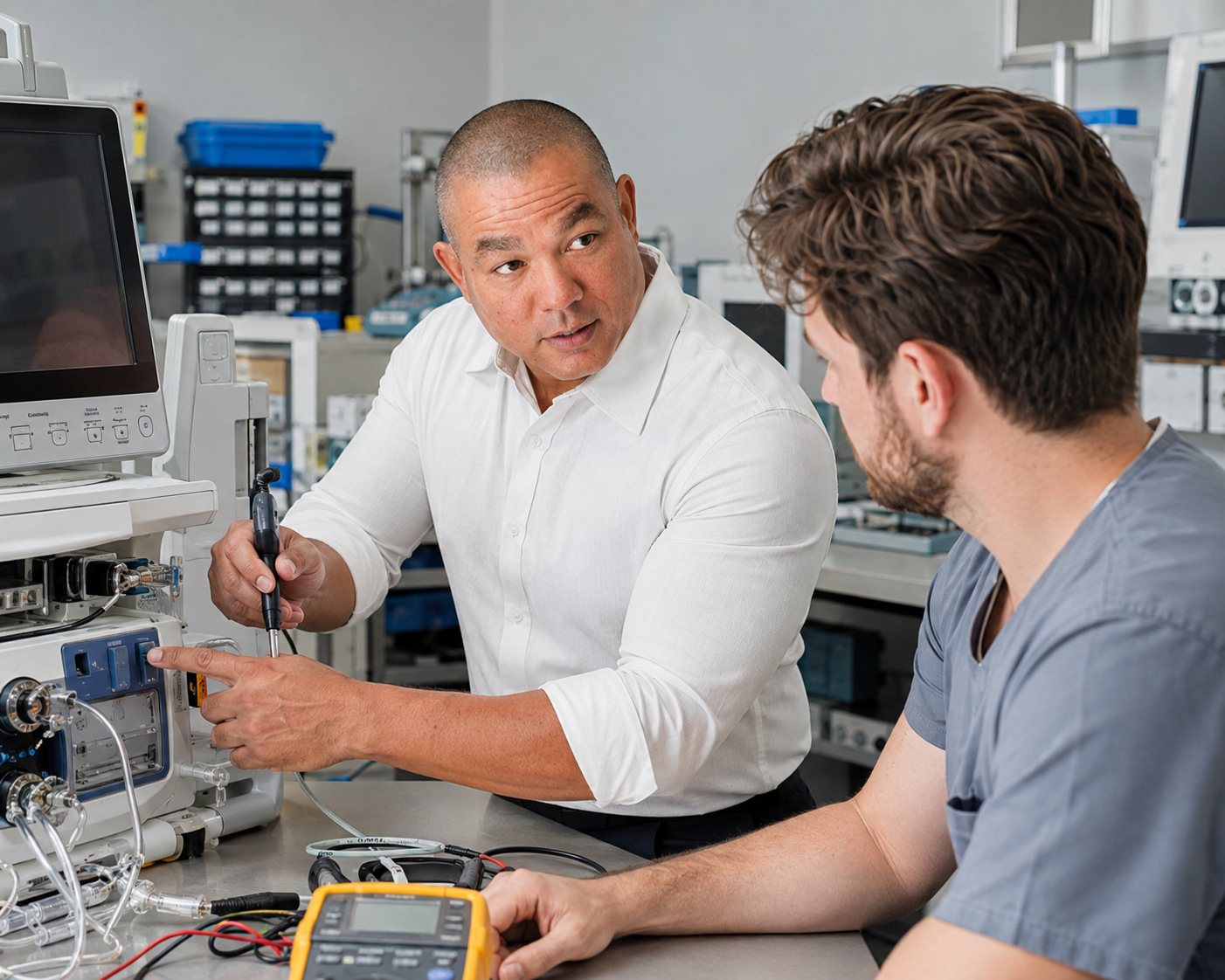 One on one clinical equipment training — BiomedRx Institute