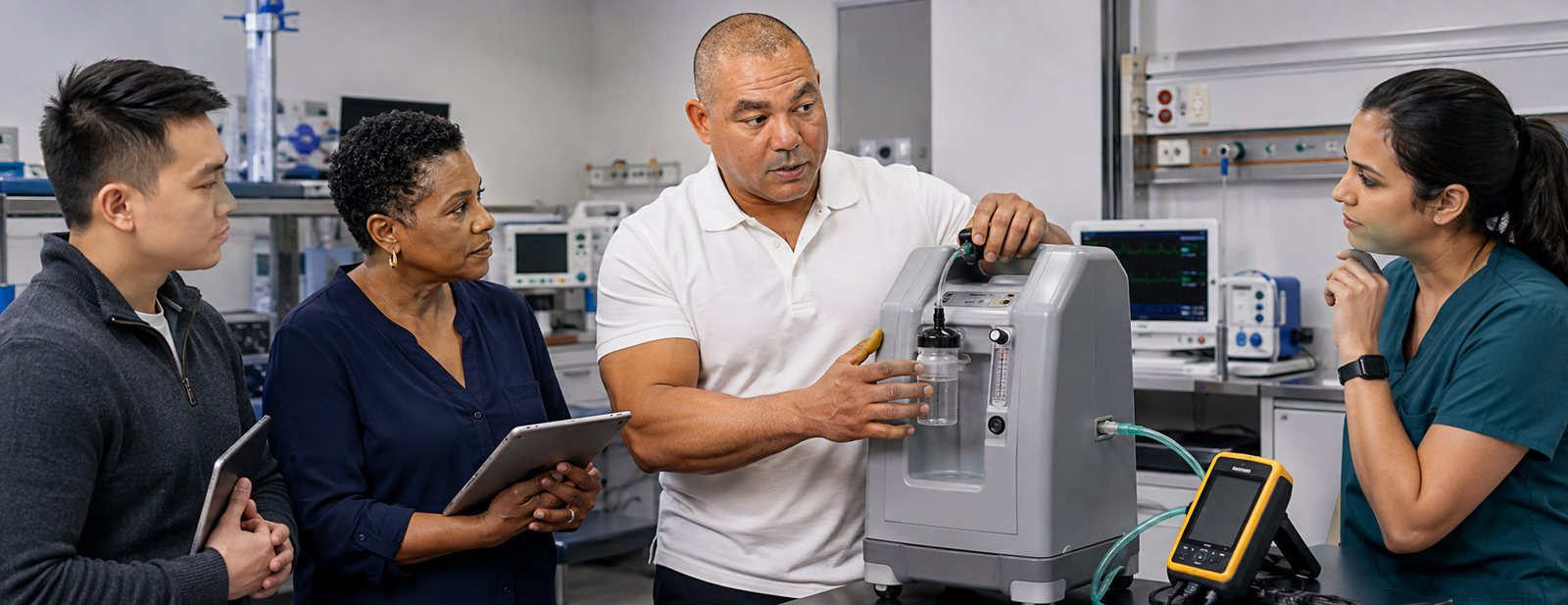 Oxygen concentrator performance verification workshop — BiomedRx Institute
